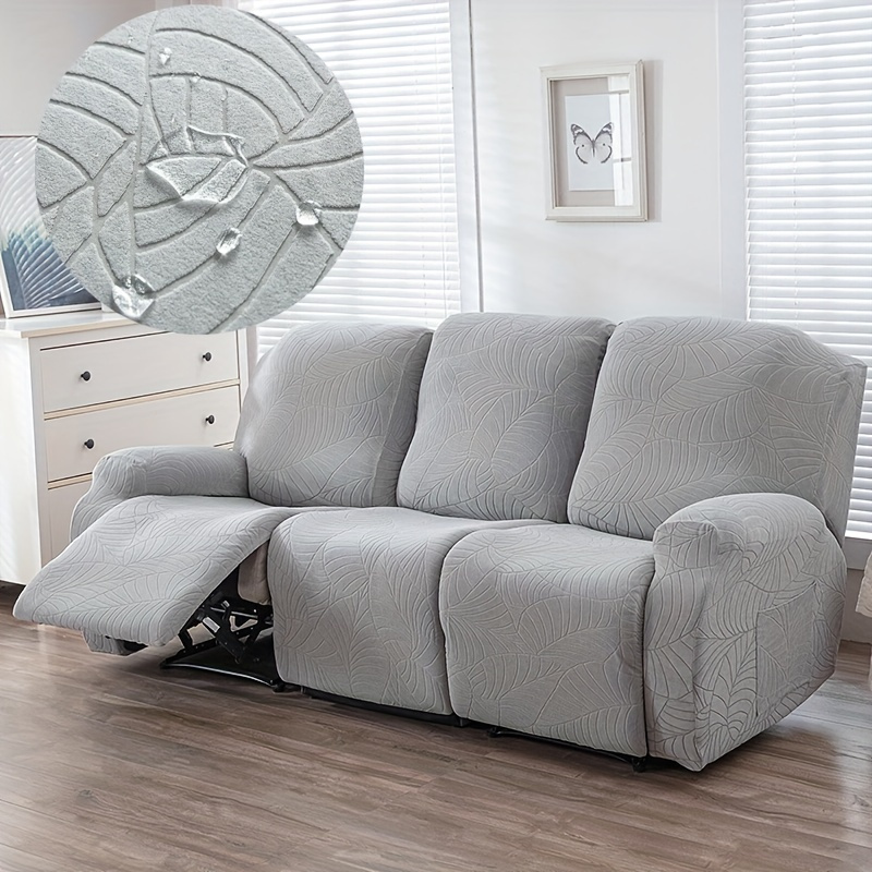 Outdoor Furniture Recliner Set - XM-Luvetoria 4/6/8-teiliges Set Stretch-Jacquard-Sofabezug Spritzwassergeschützter Relaxsessel-Überzug