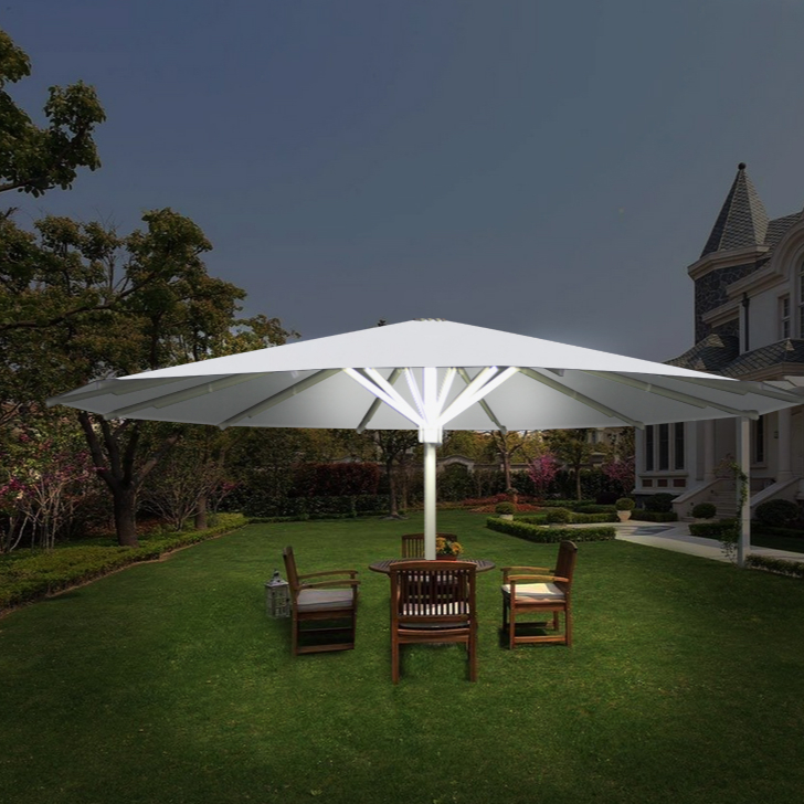 Outdoor Furniture Cafe - ATV&UTV7M Outdoor-Möbel LED-Sonnenschirm Lieferant Großer Terrassenschirm