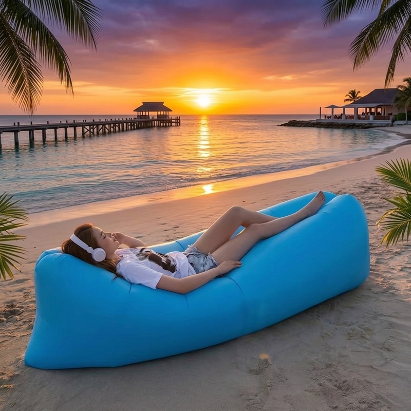 Outdoor Furniture Material - Tragbares aufblasbares Luftsofa, schnell aufblasbarer wasserdichter