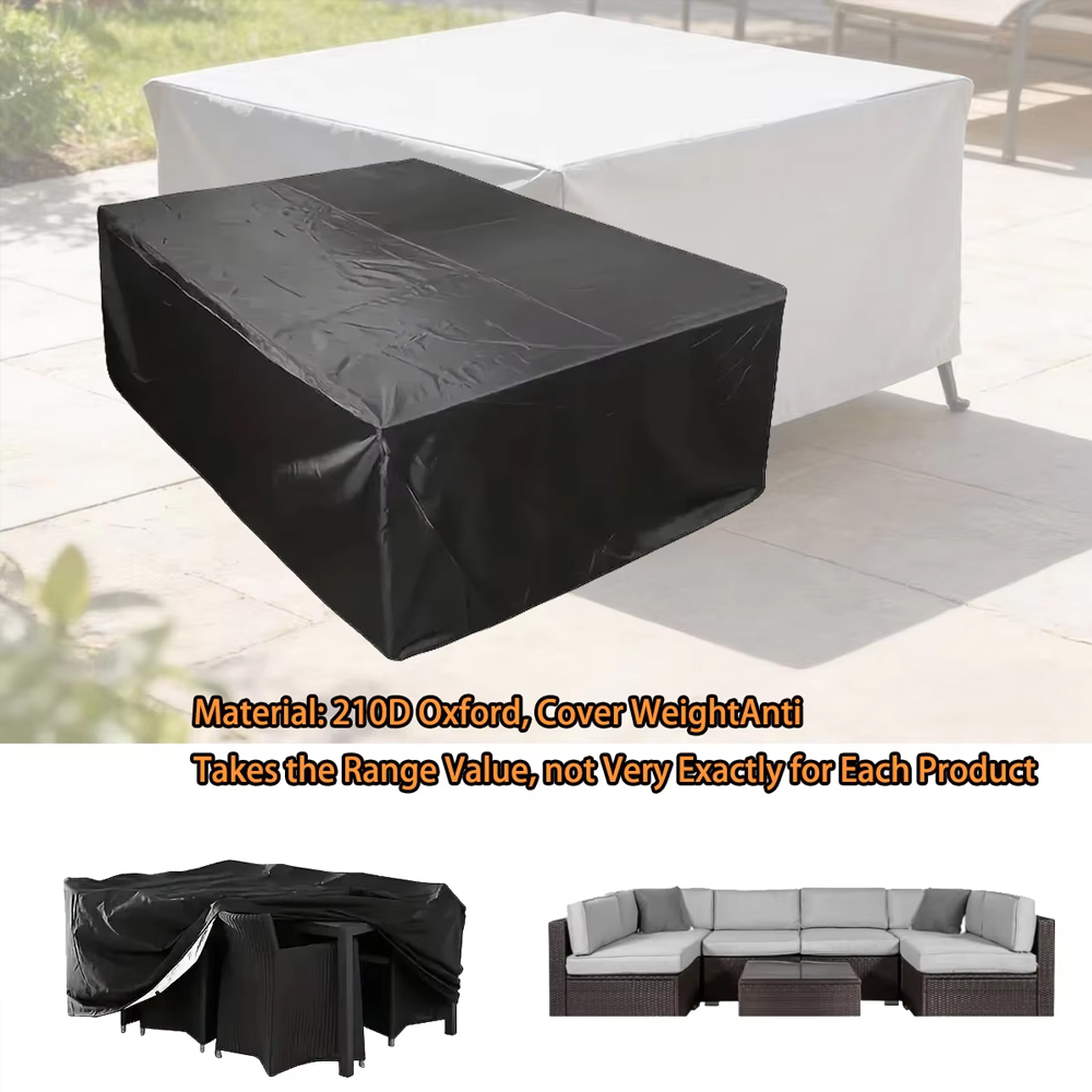 Outdoor Furniture Cafe - Maßgefertigte 210D Wasserdichte Outdoor-Terrassen-Gartenmöbel-Abdeckung Regen- und
