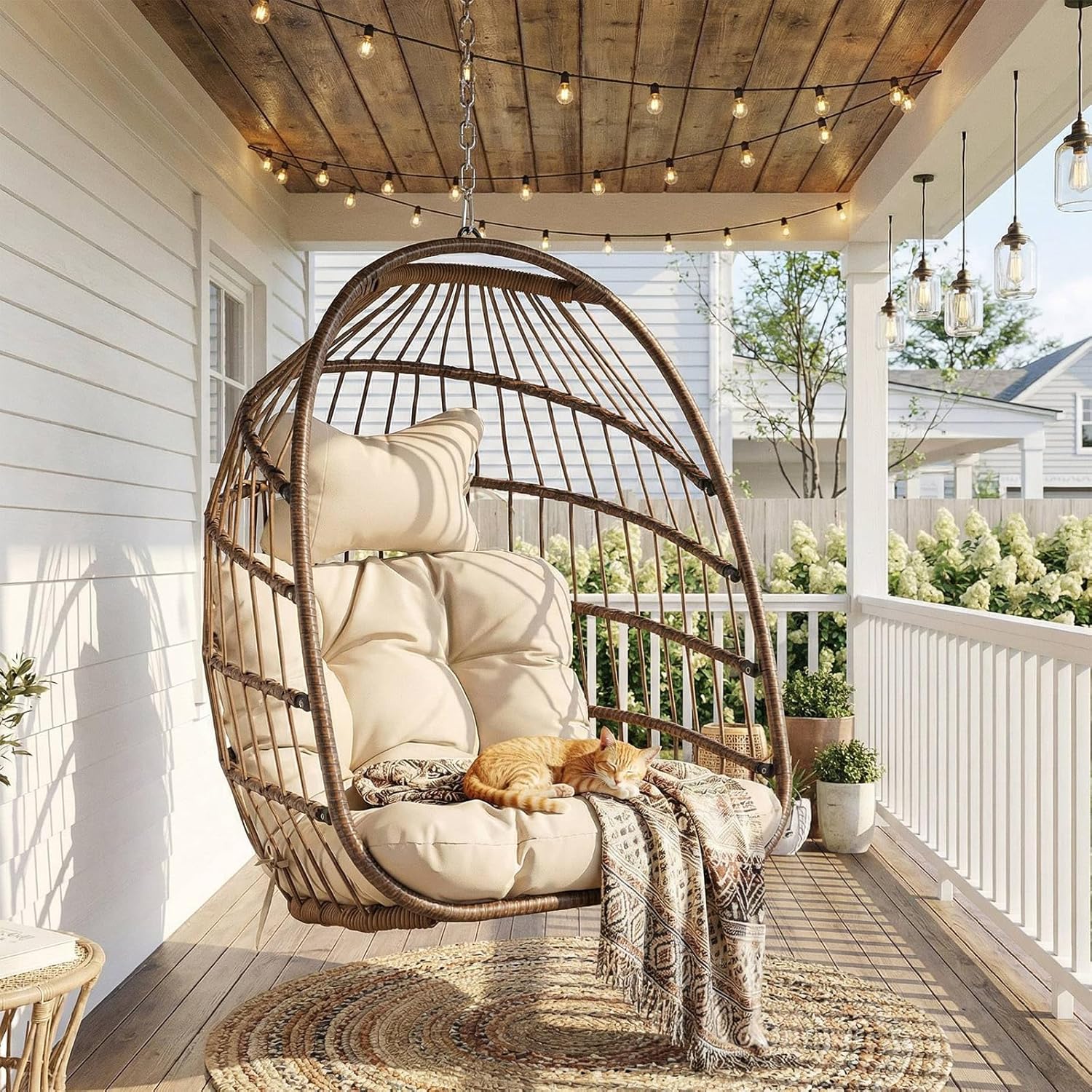 Outdoor Furniture Egg Chair - Hängesessel für den Außenbereich ohne Gestell,