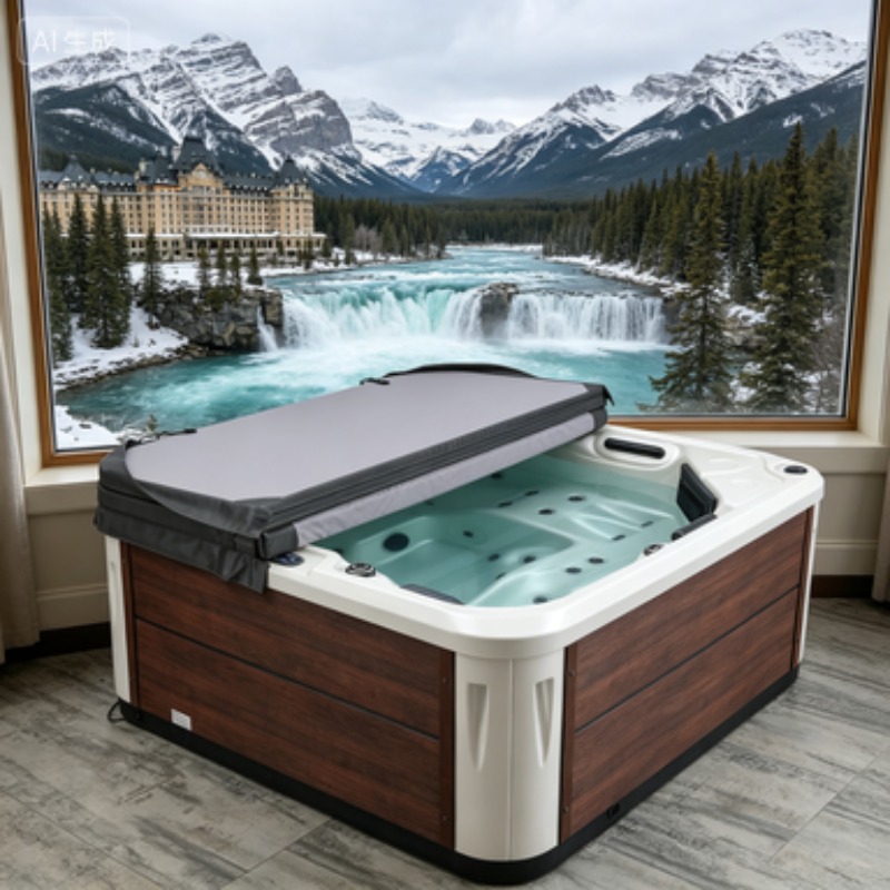 Inflatable Hot Tub - 5-Personen-Spa-Whirlpool Jacuzzi Massage-Badewanne Hydrotherapie Acryl Balboa