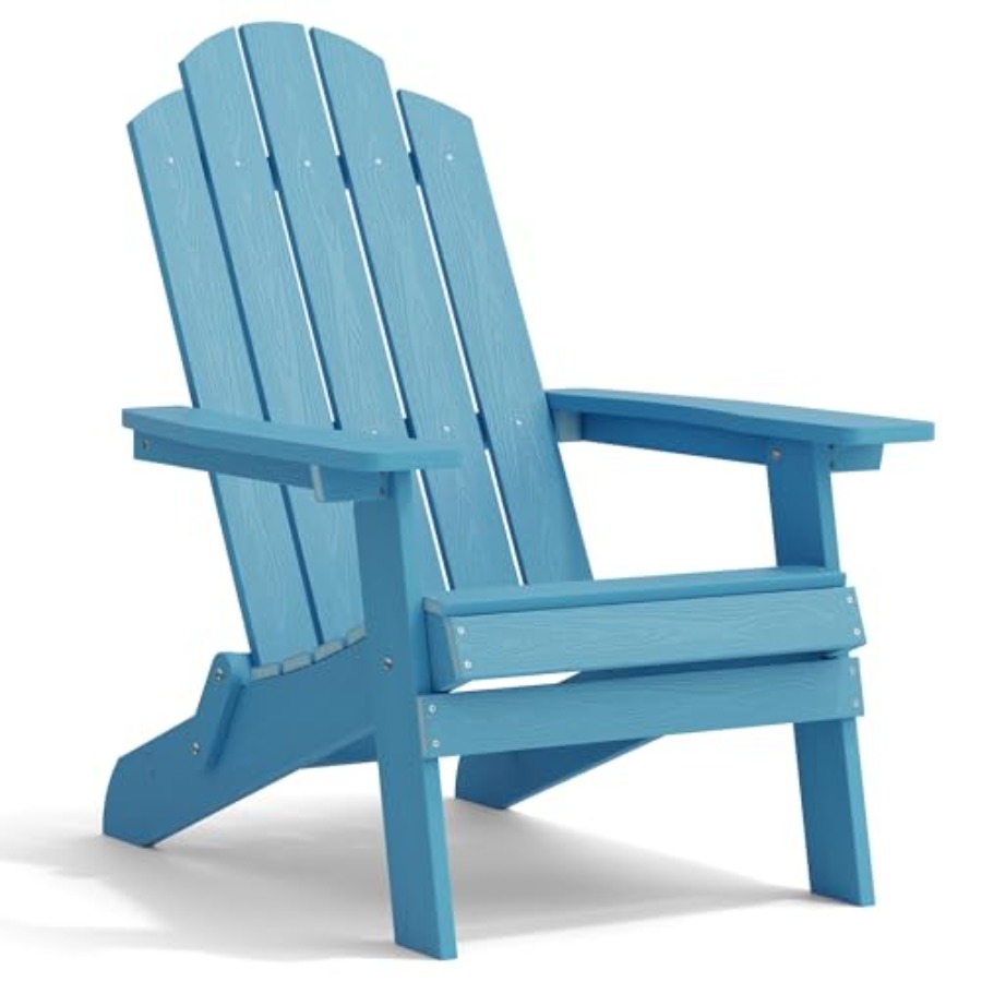 Adirondack Chair Wood - Klappbarer Adirondack-Stuhl für den Außenbereich, Polywood-Material,