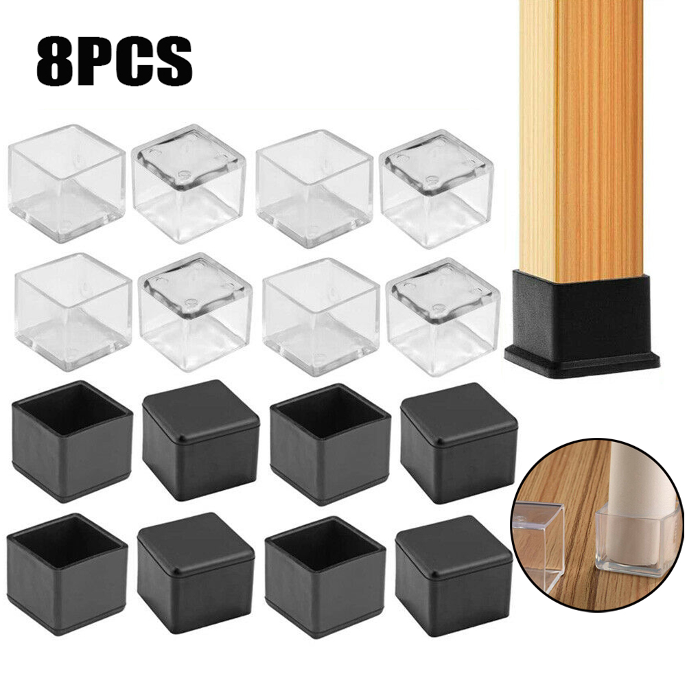 Adirondack Chair Wood - 8Pcs Quadrat/Rechteck Silikon Stuhl Bein Caps