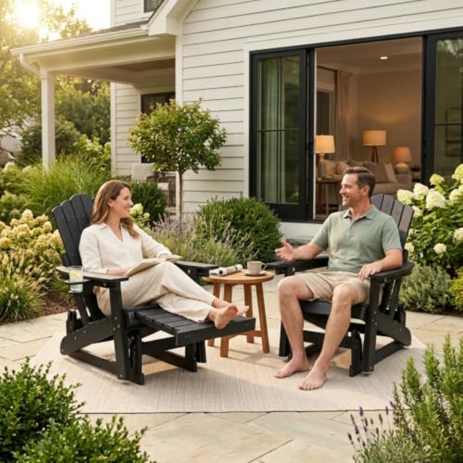 Adirondack Glider-Stuhl mit au – Adirondack Chair Wood Bewertung und Preis