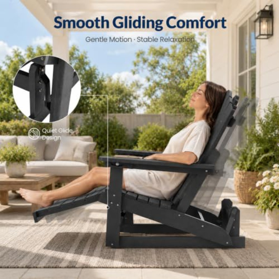 Adirondack Glider-Stuhl mit au – Adirondack Chair Wood Bewertung und Preis