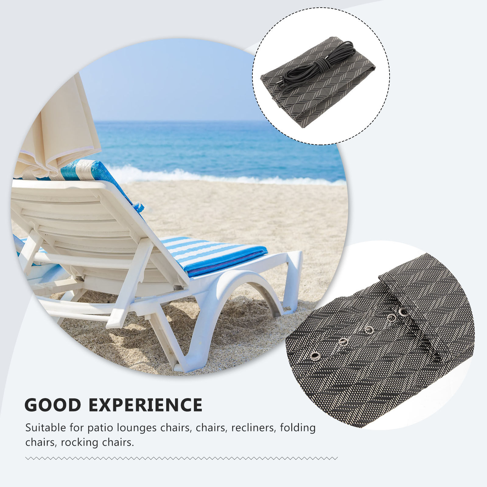 Ersatz-Stuhlstoff für Outdoor- – Outdoor Furniture Patio Bewertung und Preis