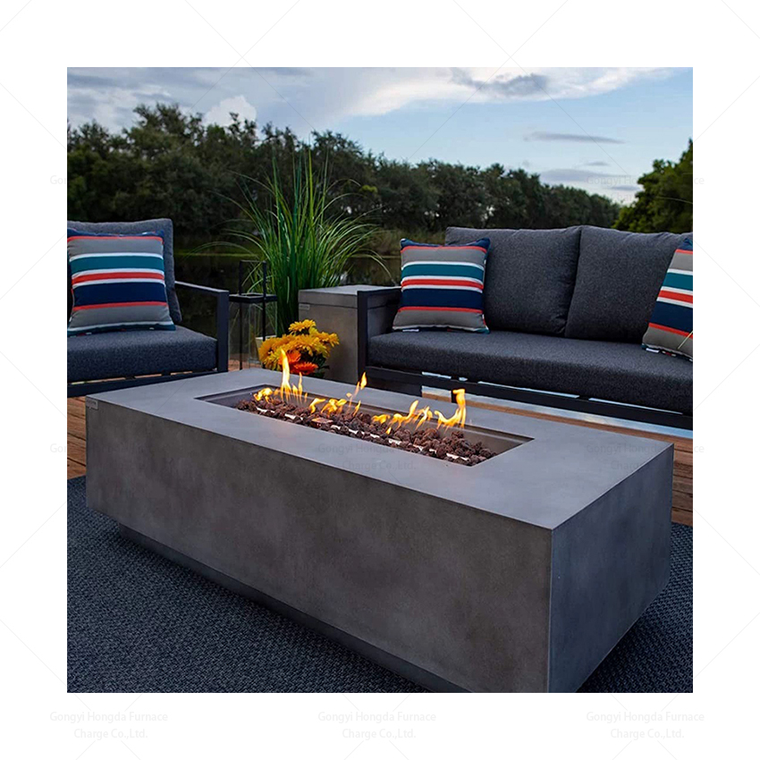 Moderner Corten-Stahl-Gasfeuer – Outdoor Furniture And Fire Pit Bewertung und Preis