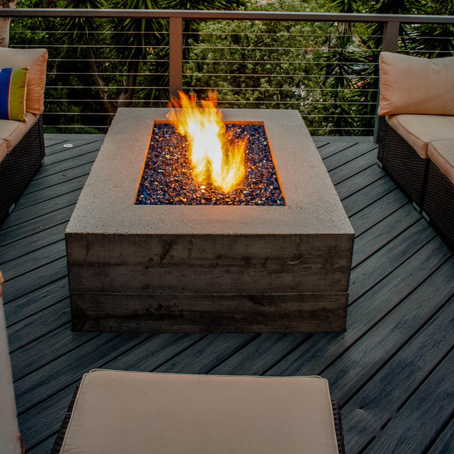 Moderner Corten-Stahl-Gasfeuer – Outdoor Furniture And Fire Pit Bewertung und Preis