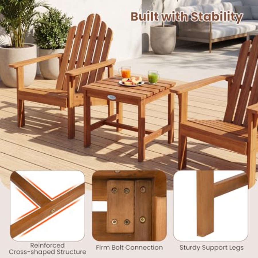 Adirondack-Stuhl-Set mit 2 Stü – Adirondack Chair Wood Bewertung und Preis