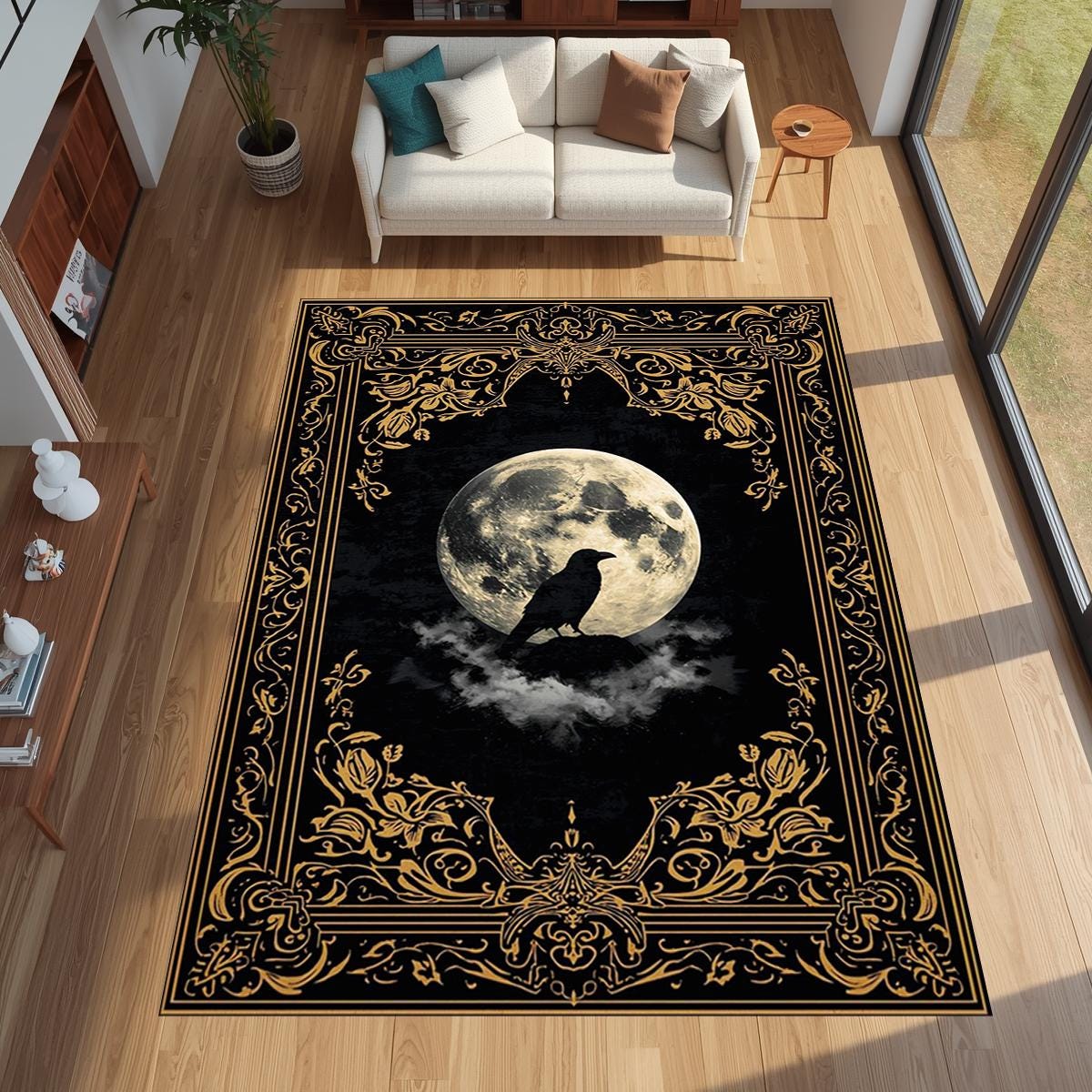 Gothic Golden Raven Full Moon  – Outdoor Furniture Cafe Bewertung und Preis