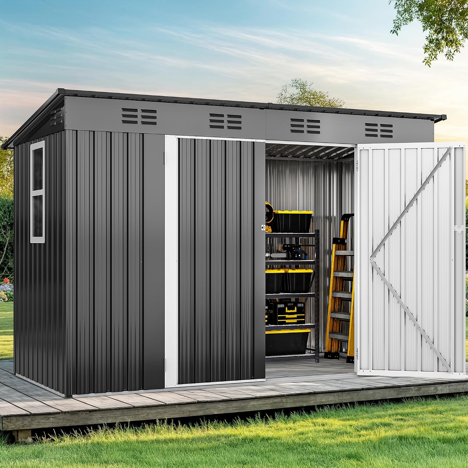 9' x 4' Gartenhaus mit Fenster – Outdoor Furniture Heavy Bewertung und Preis
