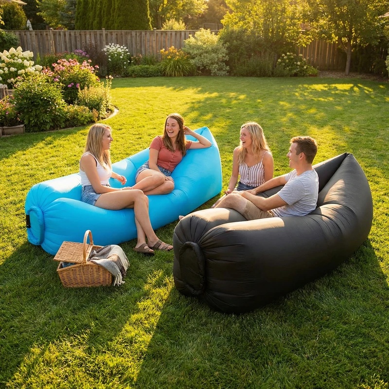 Tragbares aufblasbares Luftsof – Outdoor Furniture Material Bewertung und Preis