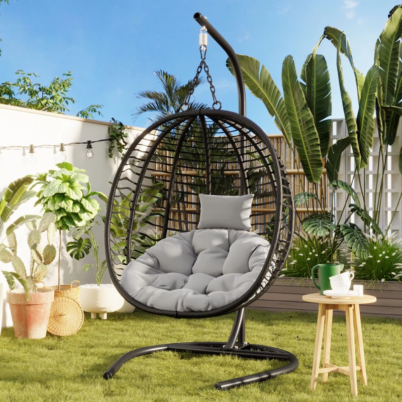 U-förmiger, klappbarer Hängese – Outdoor Furniture Egg Chair Bewertung und Preis
