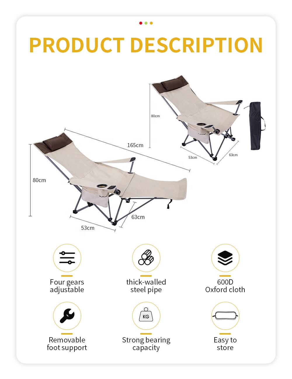 Tragbarer Klappbarer Liegestuh – Outdoor Furniture Patio Bewertung und Preis