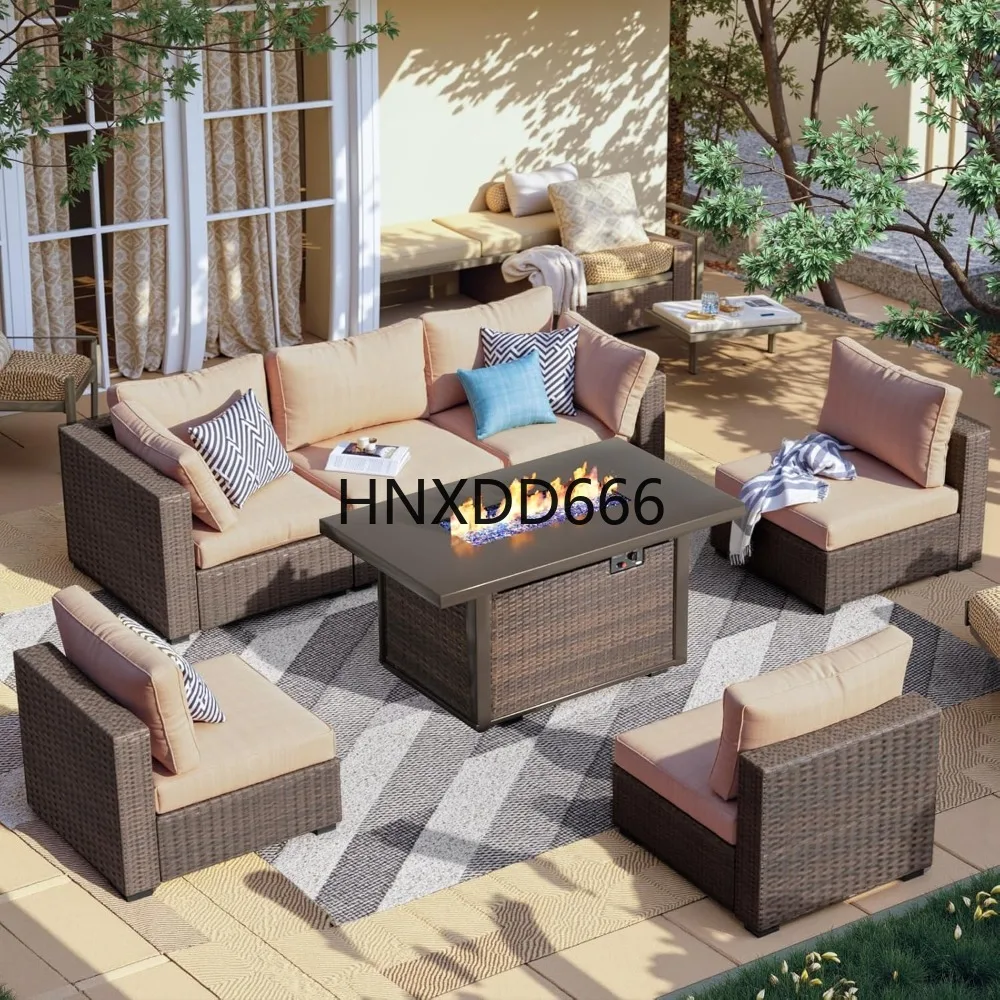 7-teiliges Gartenmöbel-Set mit – Outdoor Furniture With Fire Pit Bewertung und Preis