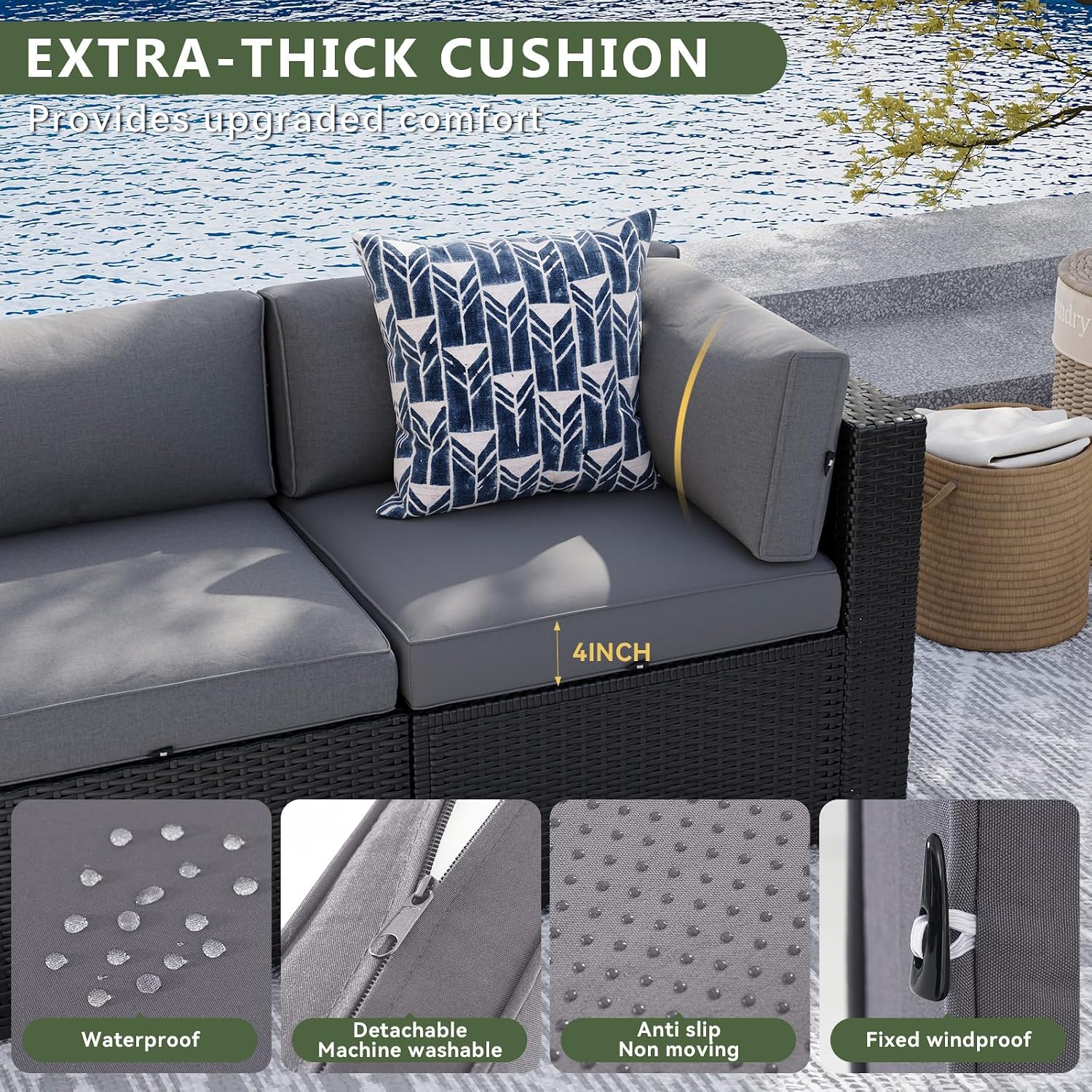 8-teiliges Gartenmöbel-Set, 44 – Outdoor Furniture With Fire Pit Bewertung und Preis