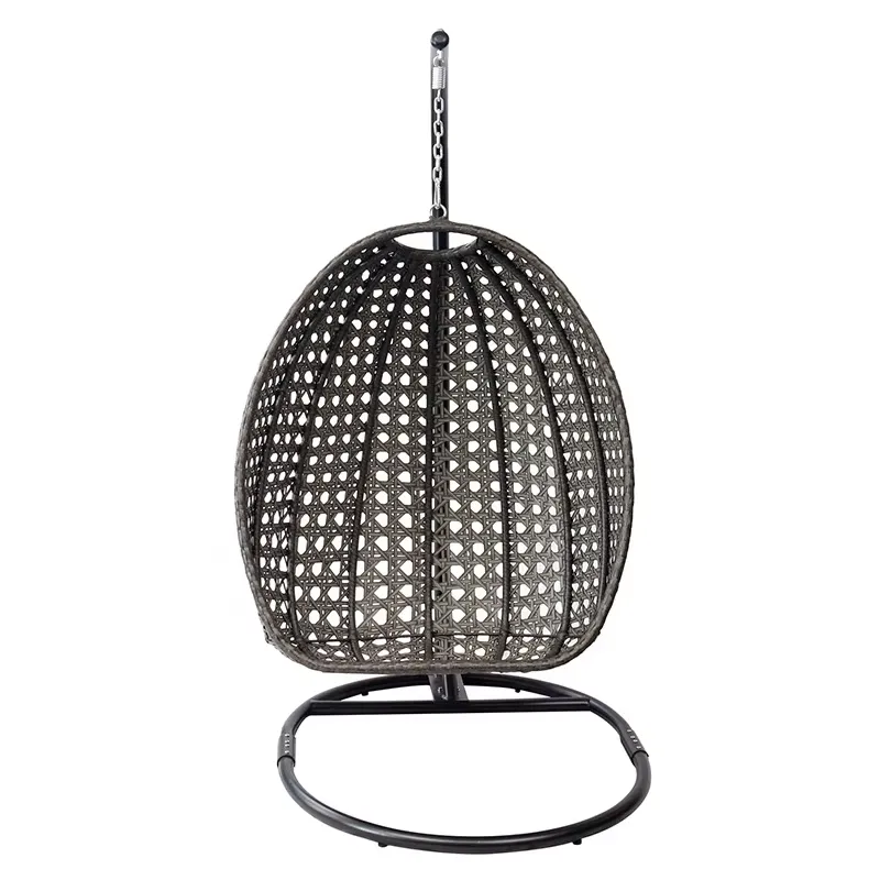 Eiförmiger schwarzer Hängesess – Outdoor Furniture Egg Chair Bewertung und Preis