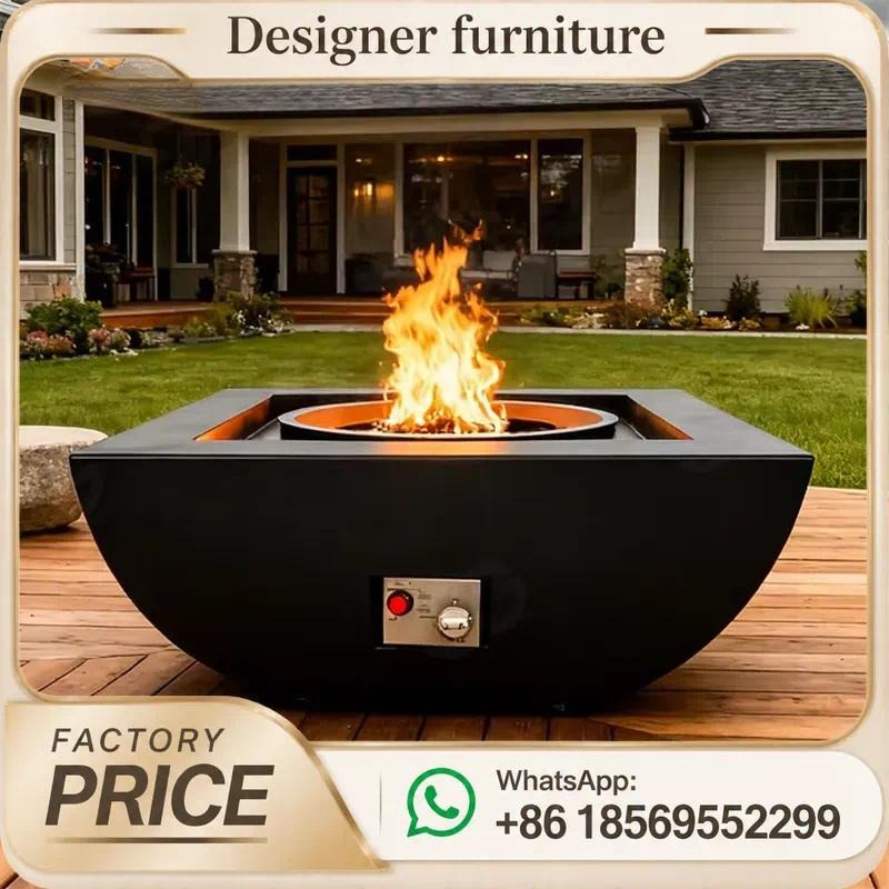 Maßgefertigter Outdoor-Gasfeue – Outdoor Furniture And Fire Pit Bewertung und Preis