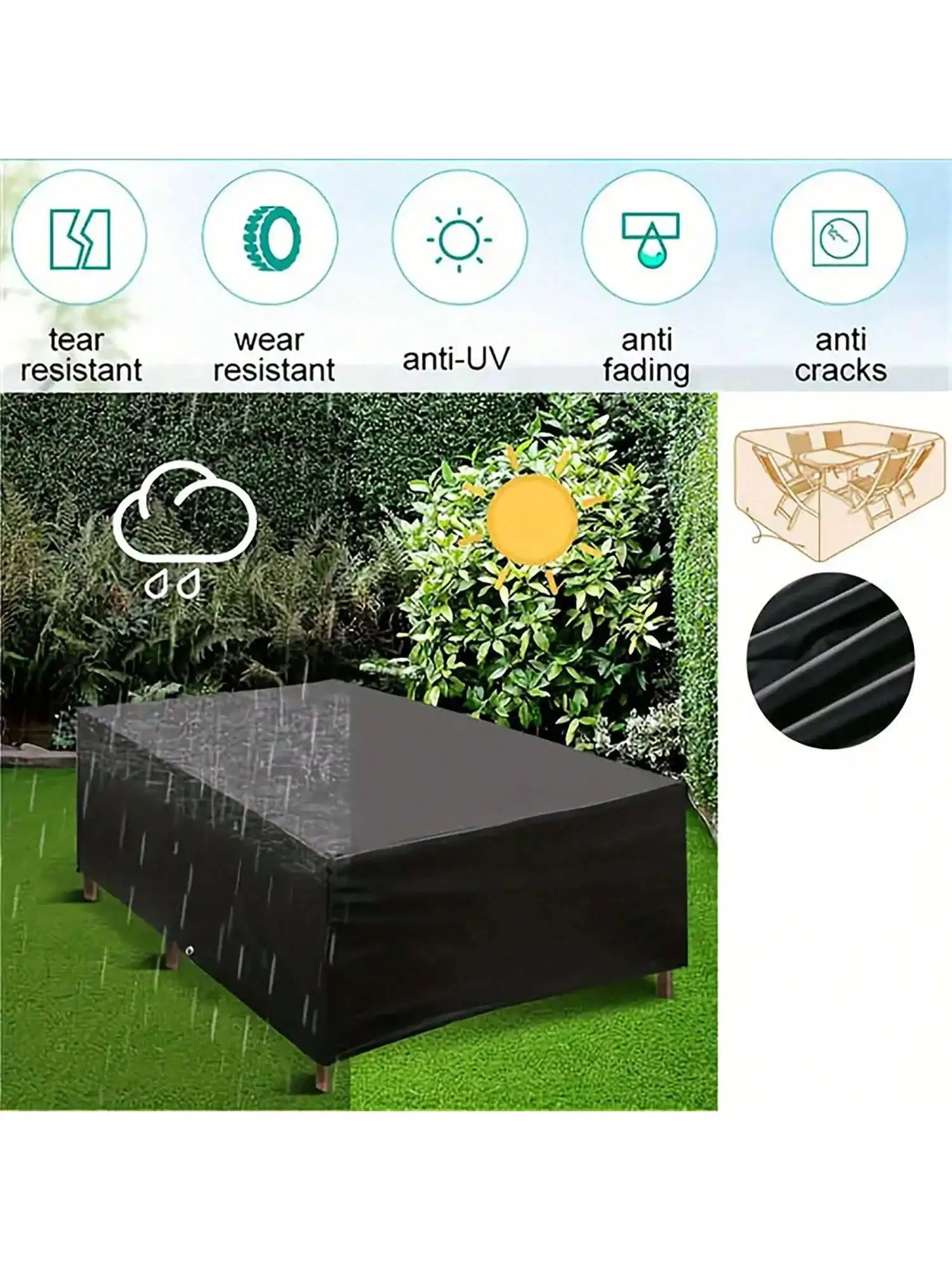 Multi-Size-Außen terrasse Gart – Outdoor Furniture Patio Bewertung und Preis