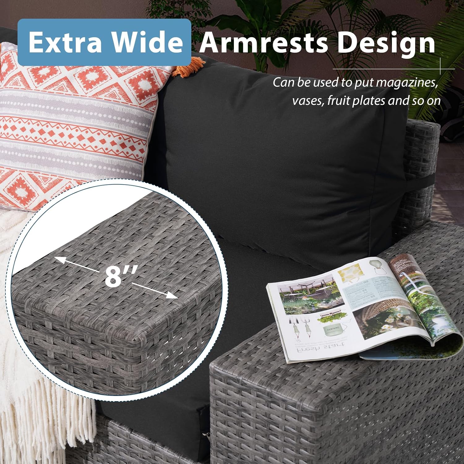 7-teiliges Terrassenmöbel-Set  – Outdoor Furniture And Fire Pit Bewertung und Preis