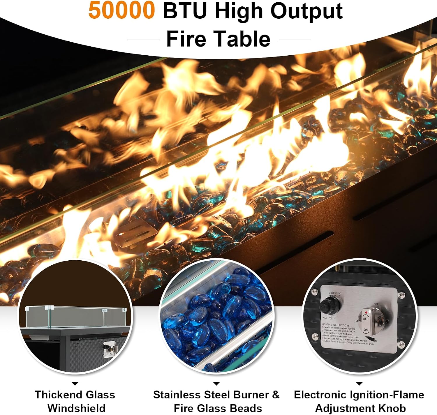 7-teiliges Terrassenmöbel-Set  – Outdoor Furniture And Fire Pit Bewertung und Preis