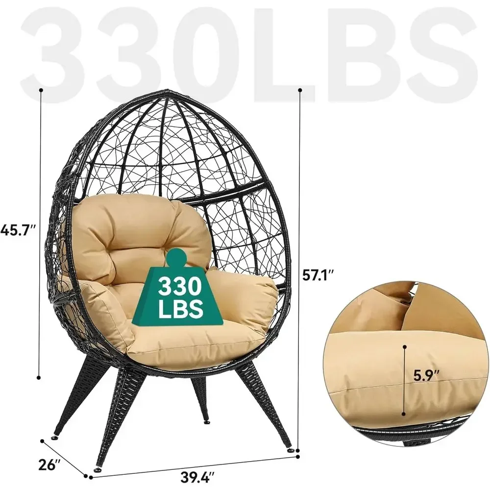 Übergroßer Korbsessel mit vers – Outdoor Furniture Egg Chair Bewertung und Preis