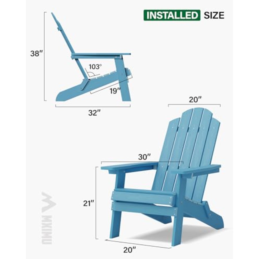 Klappbarer Adirondack-Stuhl fü – Adirondack Chair Wood Bewertung und Preis