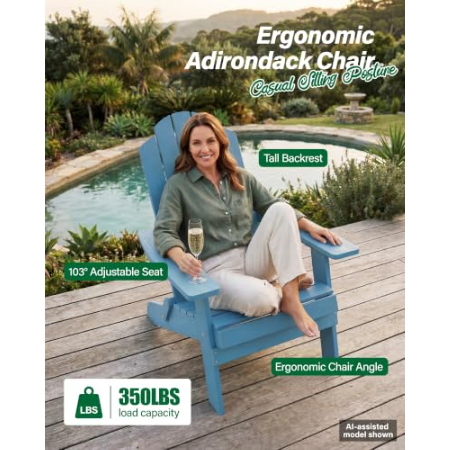 Klappbarer Adirondack-Stuhl fü – Adirondack Chair Wood Bewertung und Preis