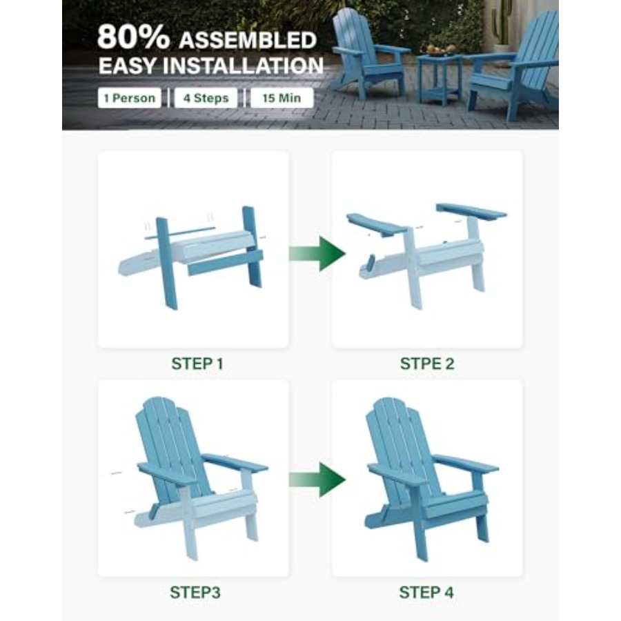 Klappbarer Adirondack-Stuhl fü – Adirondack Chair Wood Bewertung und Preis