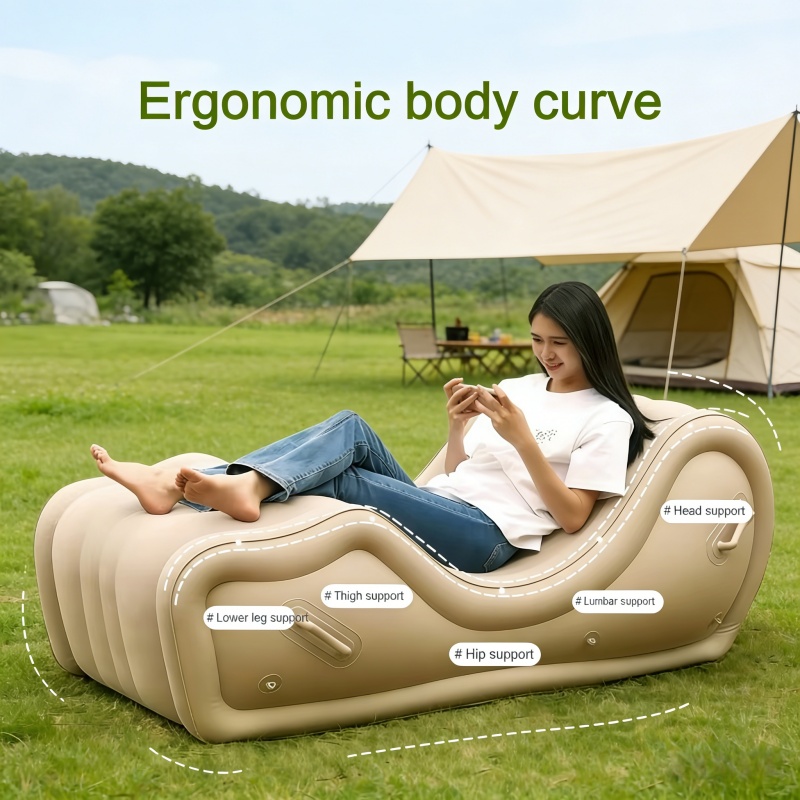 S-förmiger Aufblasbarer Sessel – Outdoor Furniture Material Bewertung und Preis