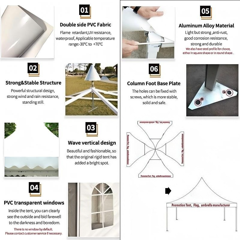 Anpassbare Größe Outdoor-Pagod – Outdoor Furniture Fabric Bewertung und Preis
