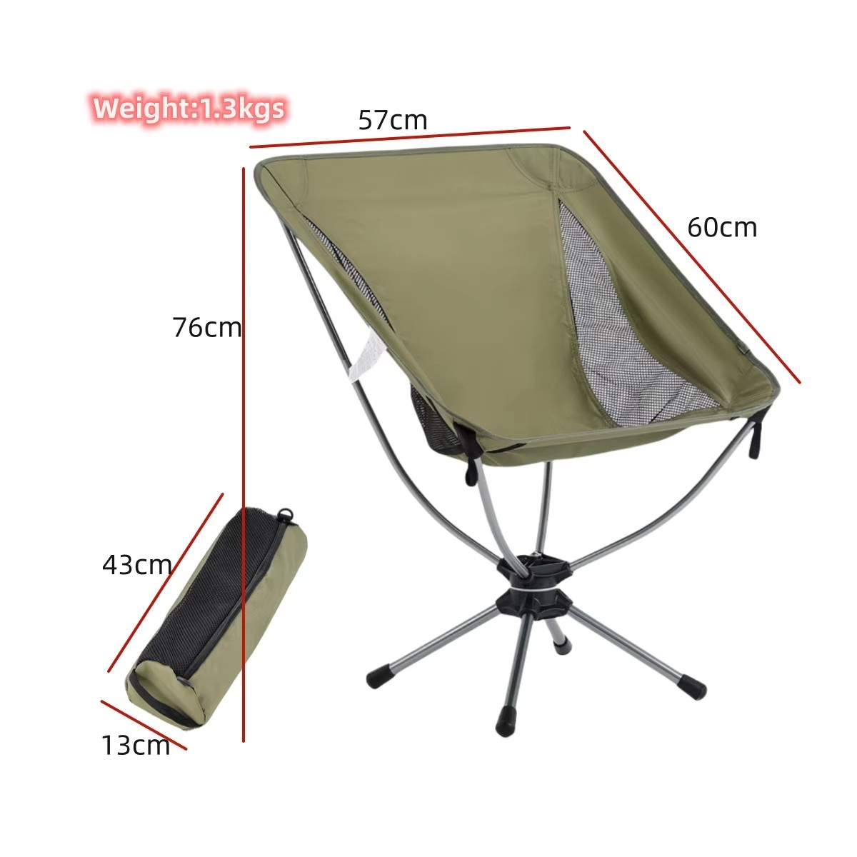 Leichter 360-Grad-Aluminium-Ca – Outdoor Furniture Recliner Set Bewertung und Preis