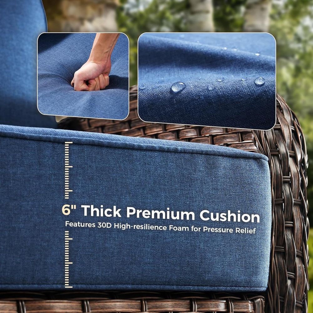 Outdoor-Möbelkissen, 6 Zoll di – Outdoor Furniture Fabric Bewertung und Preis