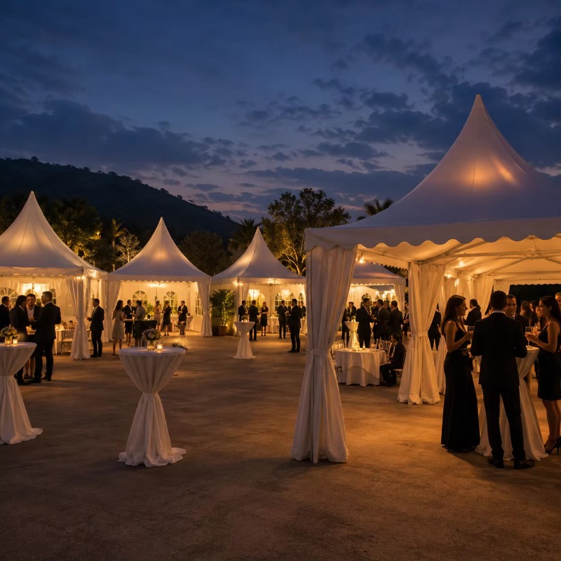 Anpassbares weißes Pagodenzelt – Outdoor Furniture Fabric Bewertung und Preis